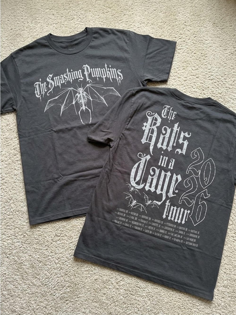 The Smashing Pumpkins Rats in a Cage North American Tshirt Reprint